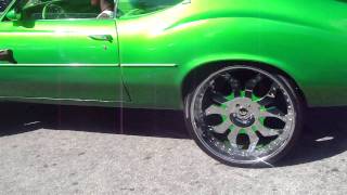 CANDY SLIME GREEN CUTLASS ON 26quot FORGIATOS WETT WETTTT RUNINNN [upl. by Ecyal]