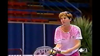 Monica Seles vs Conchita Martinez Milan 1991 SF [upl. by Kilk]