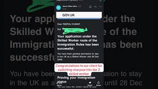 Psw visa converted into skilled work uk 🇬🇧 [upl. by Yleik]