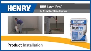 HENRY® 555 LevelPro™ SelfLeveling Underlayment [upl. by Lib]