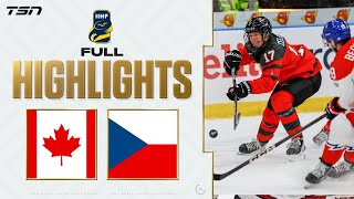 Canada vs Czechia FULL HIGHLIGHTS  World Juniors 2024 [upl. by Eirtemed]