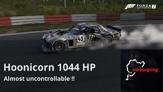 Ken Block’s 1400hp AWD Ford Mustang Hoonicorn in Nurburgring what can go wrong [upl. by Had664]