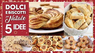 DOLCI E BISCOTTI PER NATALE 5 IDEE  Fatto in Casa da Benedetta [upl. by Aneehta]