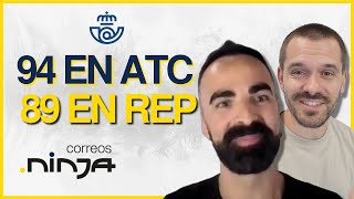 OPOSICIONES a CORREOS 94 en ATC y 89 en REP con Técnicas de Estudio 🔥 Prepara Correos en Ninja [upl. by Otrebcire]