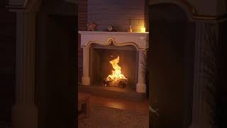 Fireplace and Thunderstorm Sounds Short [upl. by Airam]