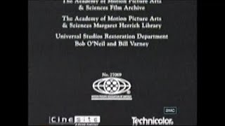 Rear Window 1954 End Credits AMC 2007 [upl. by Yeargain]