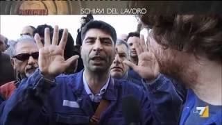 Piazzapulita  SORTINO A TARANTO  SCHIAVI DEL LAVORO [upl. by Ewald]