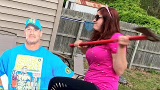 YOUTUBER DESTROYS CENA MERCH OVER NIKKI BELLA BREAKUP  CENA DATING CARMELLA [upl. by Nirot]