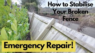 Emergency Garden Fence Repair After High Winds [upl. by Poyssick]