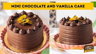 4 Inch Cake Recipe – Mini Vanilla and Chocolate Cake [upl. by Hansiain]