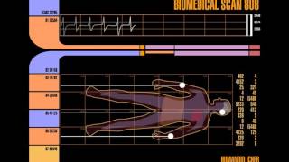 Star Trek LCARS  Biomedical Scan 808 [upl. by Nifares]