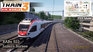 European Train Control ETCS in a nutshell and ETCS Level 0 on Luzern Sursee TSW  tutorial [upl. by Ireva]