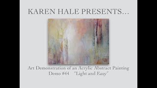 Abstract Acrylic Painting Demonstration  with layers and layers 44 [upl. by Nosilla]