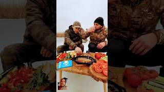 Ice fishing survival skills simple and useful outdoor outdoorskills [upl. by Auehsoj]