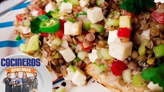 Receta Ceviche de lentejas  Cocineros Mexicanos [upl. by Able380]