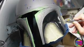 💥Boba Fett Helmet Painting Process [upl. by Baily]