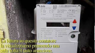 Lettura contatore gas ITRON modello GALLUS SVG4 quello col tasto blu e arancione [upl. by Ssyla]