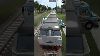 🚄 Train 🆚 Ambulance🚑 indian 🇮🇳 gaming shortvideo gaming ambulance bussimulatorindonesia bussid [upl. by Nore]