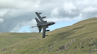 Awesome Ground Hugging Tornado Jet In The Welsh Mountains [upl. by Market]