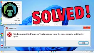 SOLVED How to fix Windows cannot find javawexe error [upl. by Keavy]