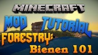 Minecraft Tutorials 7 Forestry  Bienen 101 [upl. by Erialc]