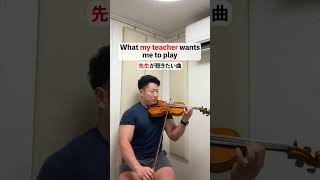 What people want me to play on violin 弾いて欲しい音楽の違い [upl. by Euqinitram211]