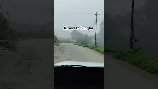 Aizawl to Lunglai Road trip  Mizoram Morning View viral shorts mizoram travel trip [upl. by Amoakuh471]