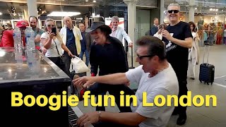 Boogie fun with Dr K Terry Miles amp Nico Brina in London 2024 Boogie Woogie Piano [upl. by Annad]