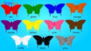 Learn Colors for Children with Colorful Butterfly  Color Names with Pictures  Kids Learning Videos [upl. by Aryamoy542]