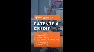 Patente a crediti  Speciale edile [upl. by Llerot]