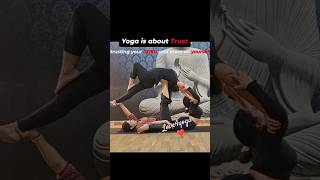 Tried something new with friends yoga shortsfeed trending yogapractice [upl. by Gildea147]