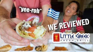 We REVIEWED Little Greek Fresh Grill  How to pronounce GYRO correctly  Mediterranean FAST FOOD [upl. by Eltsyrhc]