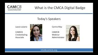 What is the CMCA digital badge and how do you use it [upl. by Ynatsyd736]