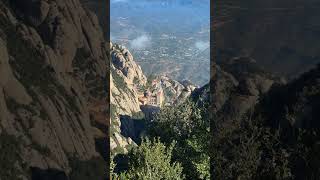 The view from Montserrat Mountain montserrat basilica mountain cathedral beautiful travel [upl. by Analak]