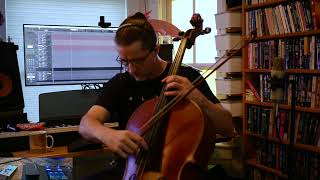 Solsbury Hill live looping cello [upl. by Zealand]