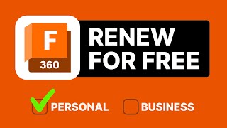 How to RENEW your Fusion 360 Personal Use license 2023 [upl. by Namielus]