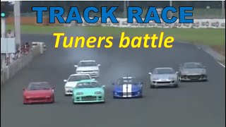 Track Race 80  RX7 vs Silvia vs Supra vs Skyline [upl. by Maurilia]