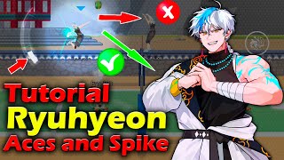 Ryuhyeon Tutorial Aces and Spike The Spike Volleyball 3x3 [upl. by Alletnahs]