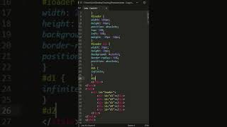 CSS preloader  html css htmlcss cssanimation trending [upl. by Izabel650]