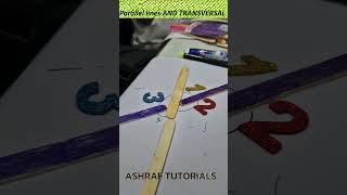 PARALLEL LINES AND TRANSVERSAL GRADE 8 ssc education CBSE [upl. by Eural]