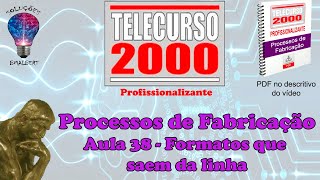 Telecurso 2000  Processos de Fabricação  38 Formatos que saem da linha [upl. by Brentt]