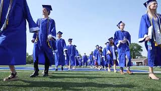 Bexley High School Class of 2024 graduation processional at Carlton Smith Field in Bexley Ohio [upl. by Ulund]