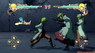 Naruto Shippuden Ultimate Ninja Storm 2 Hokage Naruto Vs Minato Epic [upl. by Iaoh]