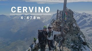 Cervino 4478 m  Matterhorn  Cresta del Leone [upl. by Arhat]