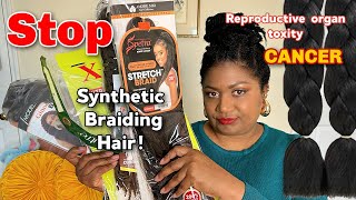 Synthetic BRAIDING HAIR may cause Reproductive Organ Toxicity amp CANCER Doctor reacts braidinghair [upl. by Heindrick]