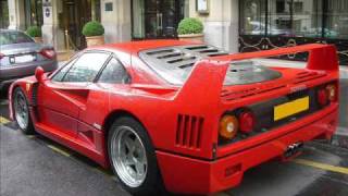 Ferrari F40 in Paris [upl. by Aihsekan737]