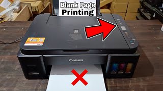 Canon G2000G2010G3000G3010G4010 Printer black ink not Working  Blank Page Print Problem [upl. by Almeta]