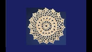 How to Crochet a Doily Pattern 298│by ThePatternFamily [upl. by Oijimer]