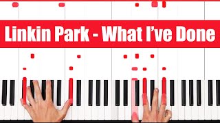 What I’ve Done Linkin Park Piano Tutorial Easy Chords [upl. by Yrdua118]