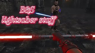 Lightsaber Staff Combat [upl. by Dimphia]